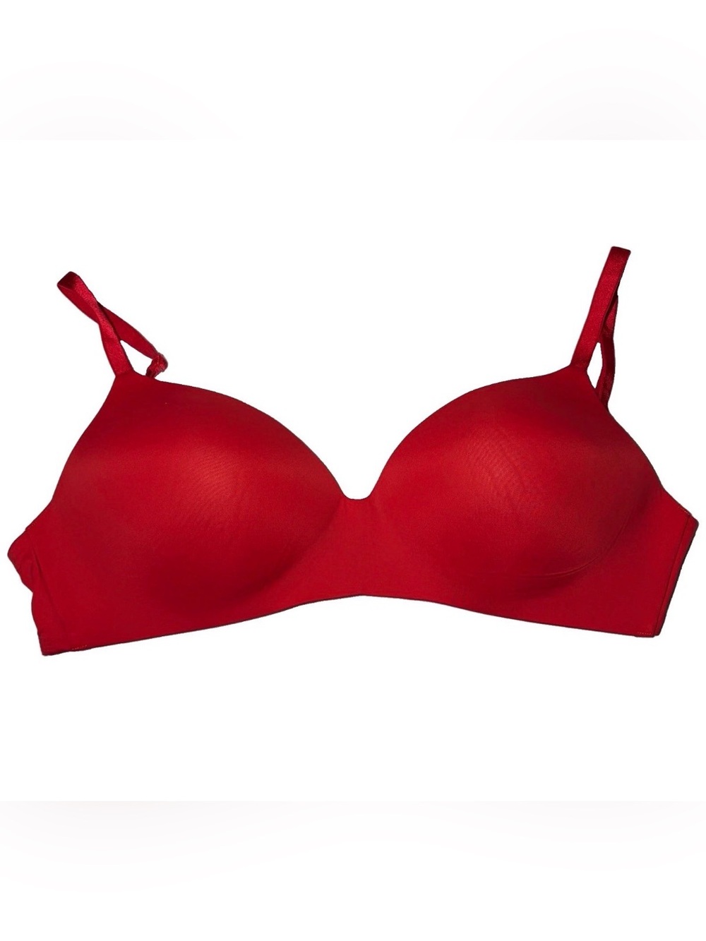 Victoria's Secret 36DDD Underwired Padded T-Shirt Bra Solid Red